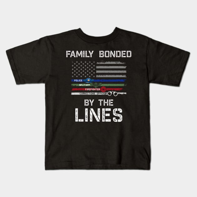 support the thin lines family. Kids T-Shirt by Jandjprints